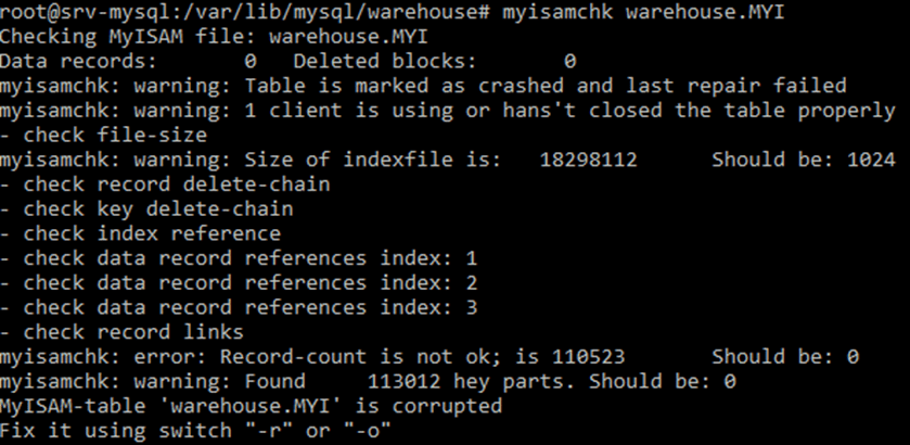 Fix Mysql Error Recover Data And Repair Crashed Tables